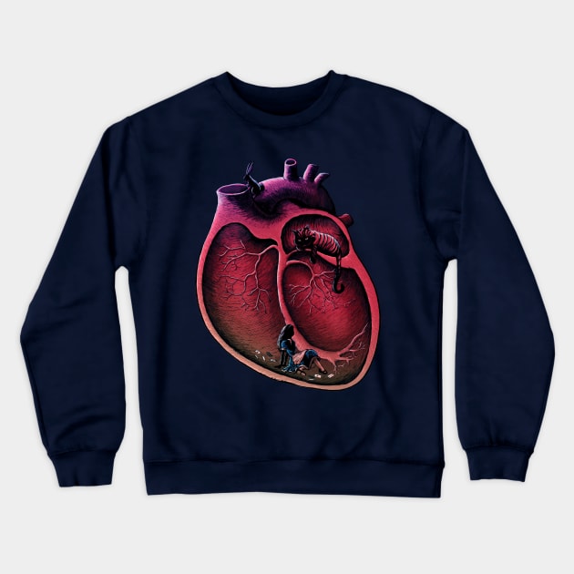 Alice in My Heart Crewneck Sweatshirt by Vinsse